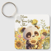 Bébé Panda avec porte-clés tournesol (Recto)