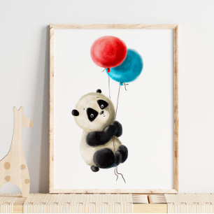 Bébé Panda Balloon Impression Impression de l'aq