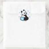 Bébé Panda Cartoon Blue Diaper Sticker (Sac)