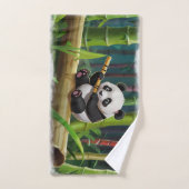 Bébé Panda Ours Art pour enfants (Serviette à main)