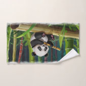 Bébé Panda Ours Art pour enfants (Serviette à main)