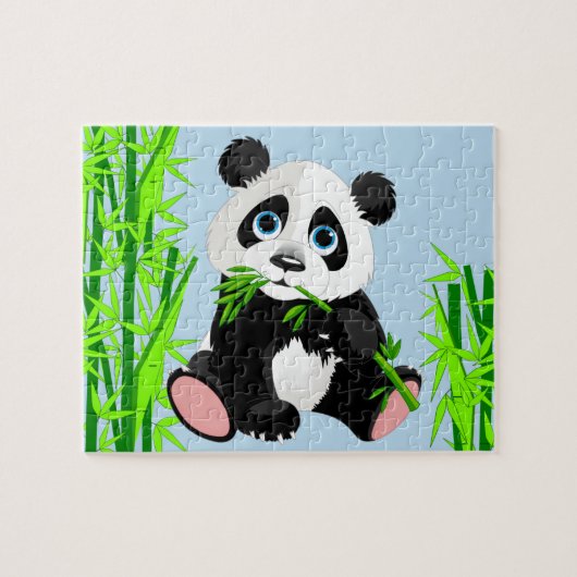 Bébé Panda Ours Jeu Puzzle (Horizontal)
