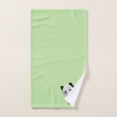 Bébé panda vert (Serviette à main)