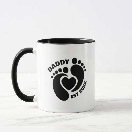 Bébé pattes Mug pour papa (Gauche)