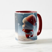 Bébé Père Noël Mug (Devant droit)