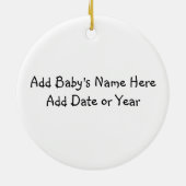 Bébé Père Noël premier ornement de garde de Noël (Dos)