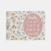 Bébé personnalisé Couverture en pierre de taille F (Devant (Horizontal))