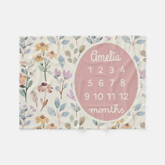 Bébé personnalisé Couverture en pierre de taille F (Devant (Horizontal))