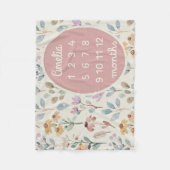 Bébé personnalisé Couverture en pierre de taille F (Devant)