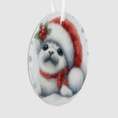 Bébé phoque des fêtes adorable - Mignon et festif (devant)