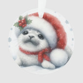 Bébé phoque des fêtes adorable - Mignon et festif (devant)