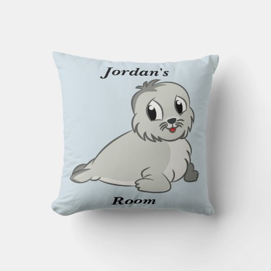 Bébé phoque mignon du coussin des enfants (Recto)