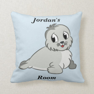 Bébé phoque mignon du coussin des enfants