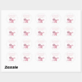 Bébé phoque shower - Étiquette de bougie de prière (Feuille)