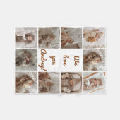 Bébé photo Collage de couverture en polaire (Devant (Horizontal))