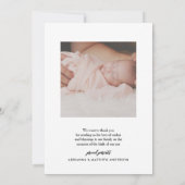 Bébé Photo Collage Faire-part de naissance moderne (Dos)