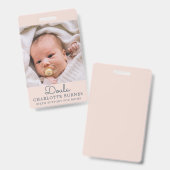 Bébé Photo Doula Badge (Recto et verso)