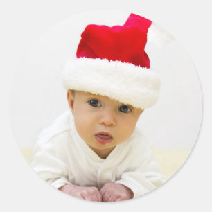 Bébé Photo Sticker de Noël