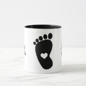Bébé pied Mug (Centre)
