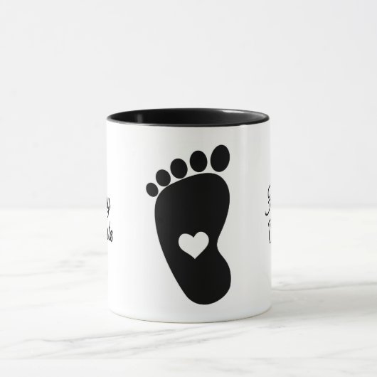 Bébé pied Mug (Centre)
