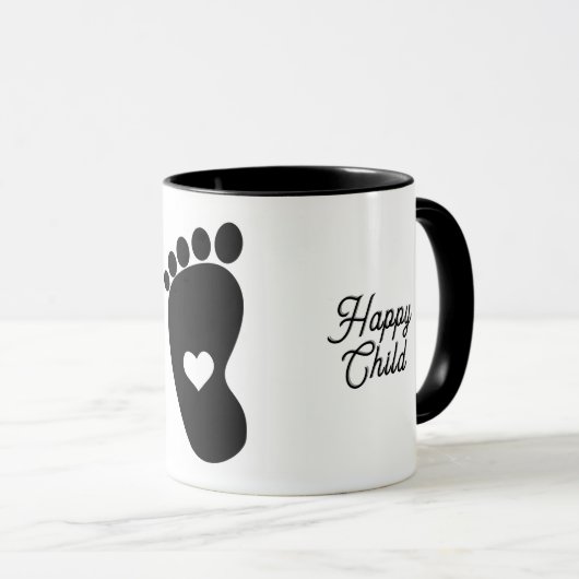 Bébé pied Mug (Devant droit)