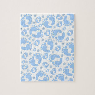 Bébé Pieds Bleus Éléphant Jigsaw Puzzle