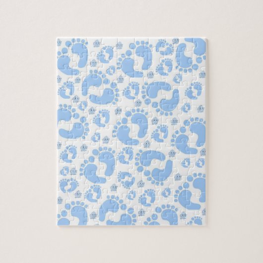 Bébé Pieds Bleus Éléphant Jigsaw Puzzle (Vertical)