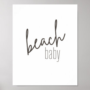 bébé plage. Affiche & Imprimés