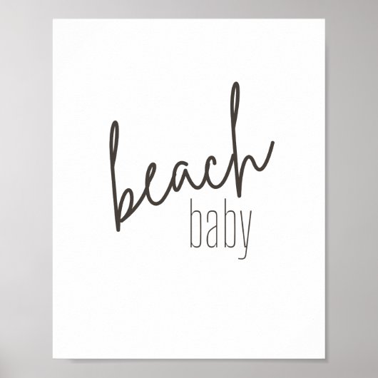 bébé plage. Affiche & Imprimés (Devant)