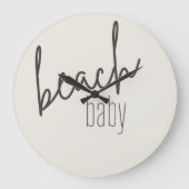 bébé plage. Horloge (Recto)