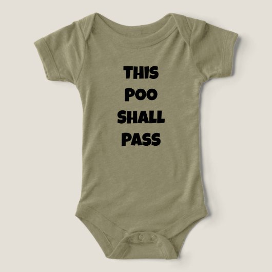 Bébé Poo Onesie (Design Recto)