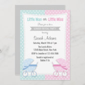Bébé poussette Genre Reveal Party Invitation (Devant / Derrière)