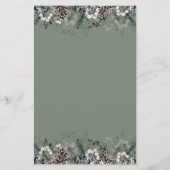 Bébé prédictions carte conseil baby shower d'hiver (Dos)