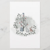 Bébé prédictions carte conseil baby shower d'hiver (Dos)