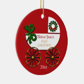 Bébé Premier Noël Ornement personnalisé (Droite)