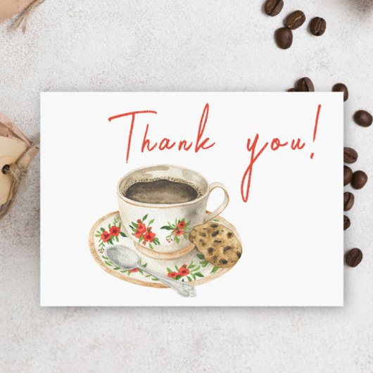 Bébé prépare du café Merci