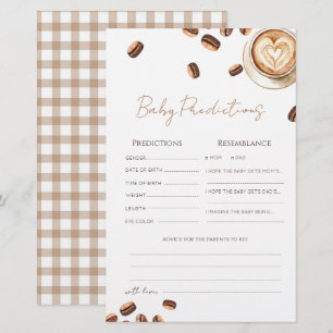 Bébé prépare la carte de prédictions Baby Café