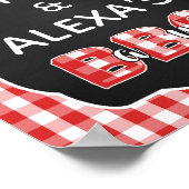 Bébé Q Affiche de bienvenue (8x10) - Bébé rouge Q (Coin)