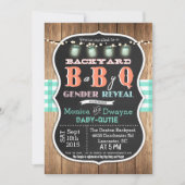 Bébé Q Bébé Couples Q Douche BBQ Invitation (Devant)