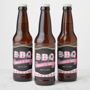 Bébé Q Bière Étiquette - Lt Pink