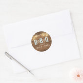 Bébé Q Coed BBQ Baby shower Enveloppe Sticker (Enveloppe)