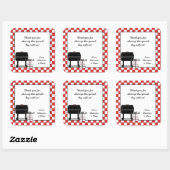 Bébé Q Douche Favoriser Sticker Barbecue barbecue  (Feuille)