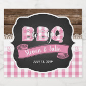 Bébé Q Étiquette bouteille de bière - Lt. Rose (Étiquettes simples)