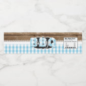 Bébé Q Étiquette bouteille d'eau - Bébé bleu (Étiquettes simples)