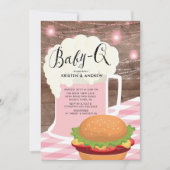 BÉBÉ - Q Filles Baby shower Invitation (Devant)