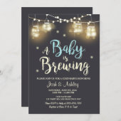 Bébé Q Invitation Coed BBQ Bébé Bébé Brassage Garç (Devant / Derrière)