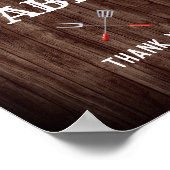 Bébé Q Jardin BBQ Baby shower tableau cadeau Signa (Coin)