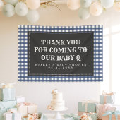 Bébé Q Marine Baby shower Plaid Welcome Bannière