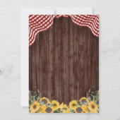 Bébé Q Sunflower BQ Baby shower Invitation (Dos)