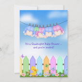 Bébé Quadruplet Douche Invitation (Devant)